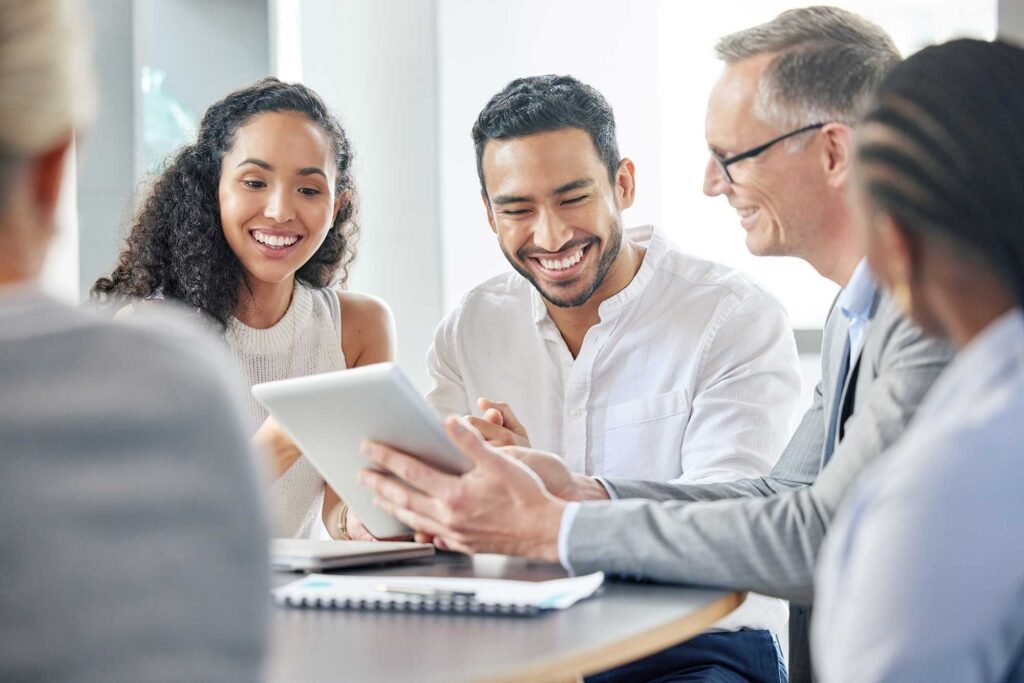Shot Of A Group Of Businesspeople Using A Digital 2022 09 14 01 27 38 Utc 1024x683