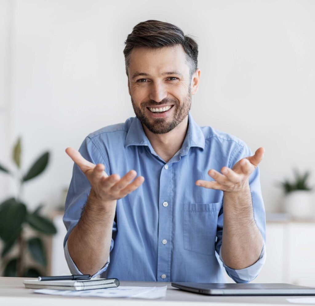 Successful Handsome Businessman Sitting At Desk In 2022 12 16 07 48 48 Utc 2 1024x993
